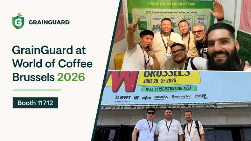 A GrainGuard kapcsolatba lép a globális kávéközösséggel a World of Coffee Brussels 2026 rendezvényen