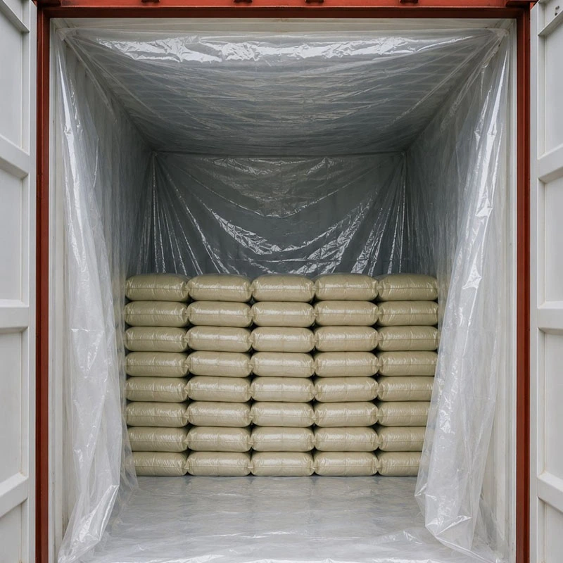 Zöld kávébab hermetikus konténer bélés